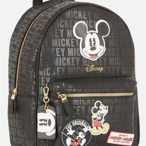 Primark Black and White Mickey Mouse Backpack NWT